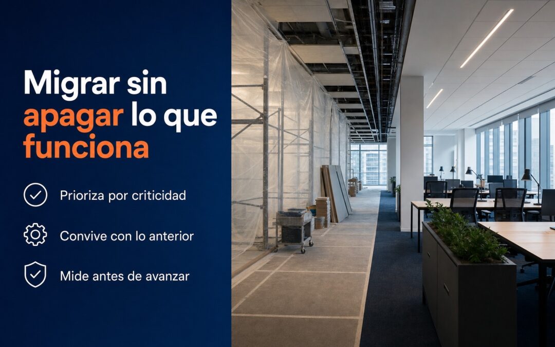 Migrar sin apagar lo que funciona: la modernización por etapas que se está imponiendo