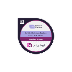 Selenium United Certified Selenium Engineer con Python - Certified Trainer